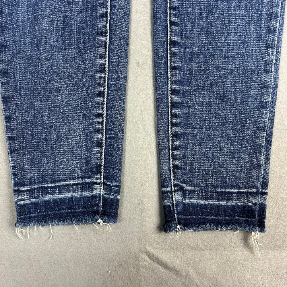Judy Blue Skinny Jeans Distressed‎ Raw Release Hem Women 7/28 Blue - Picture 4 of 13